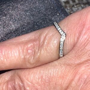 New in packaging Moissanite 0.09 carat .925 Ring Size 5